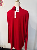 New Chico's Red Touch Of Cool Layering Top, XXL
