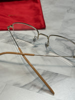 New Gucci Gold Frame Eyeglasses (with demo clear lenses)