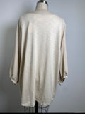 Belle Kim Gravel Tan Top, 3X