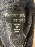Barefoot Dreams Black CozyChic Lite Sweater, 2X Petite