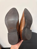 Frye Brown Leather Billy Short Boots, 8.5
