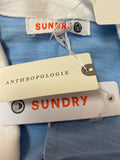 New Anthropologie Sundry Blue Game Set Match Dress, M