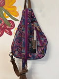 New KL928 Purple Sling Backpack, 10"x16"