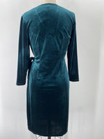 New Anne Klein Green Velvet Dress, S