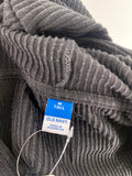 Old Navy Black Rib Knit Hooded Top, M Tall