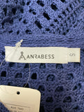 Anrabess Blue Open Stitch Sweater, S