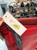 New The Sak Red Leather Crossbody Bag