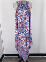 One World Blue/Red Dress, L