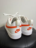 Nike White/Orange Shoes, 8 (6.5 Youth)