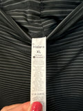 Halara Black Stripe 28" Inseam Leggings, XL
