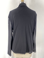 INC Black Mesh Top, XL