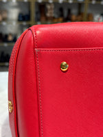 MCM Pink Satchel, 15.5"x9"x7.5"