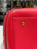 MCM Pink Satchel, 15.5"x9"x7.5"