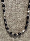 Sterling Silver Black Necklace