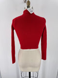 Windsor Red Cropped Sweater, S