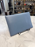 Ralph Lauren Blue Genuine Leather Clutch, 8.75"x6"