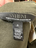 White House Black Market Green Denim Jacket, S
