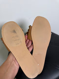 Steve Madden Brown Jeweled Sandals, 6