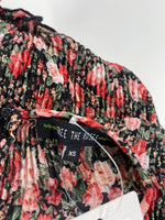 Free the Roses Pleated Top, XS