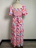 Smocked Pink Dress, XL
