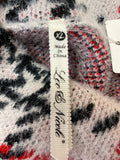 Leo & Nicole White/Red/Black Sweater, XL
