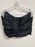 New Bardot Black Polka Dot Anthropologie Top, 10 (retail $99)