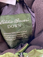 Eddie Bauer Green Down Filled Jacket, L