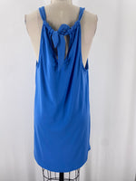 Green Envelope Blue Dress, L