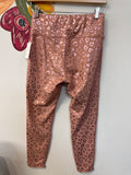 Pink 27" Inseam Animal Print Leggings, L