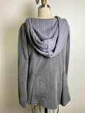 Kori America Gray Hooded Sweater, S