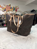 Michael Kors Brown Logo Shoulder Bag, 18"x11"