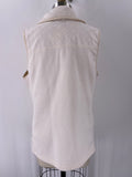 Chaps Ivory Fleece Vest, L