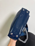 New IHKWIP Blue The Sensational Chain Shoulder Bag W/ Crossbody Strap, 11"x3"x9.5"