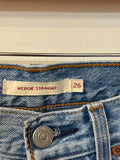 Levi's Wedgie Straight Button Fly Jeans, 26 (2)