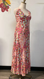 New Angie Pink Halter Dress, S