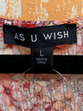 As U Wish Floral Romper, L