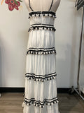 New Charlie Moss Black/White Dress, S