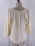 Joie White/Ivory Eyelet Top, S