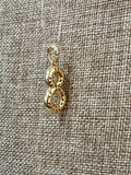 "8" Gold CZ Pendant