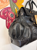Gucci Black Dialux Queen Tote, 15"x6"x10"