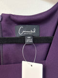 Connected Apparel Purple Dress, 10 Petite