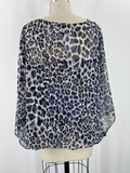 Alfani Animal Print Top, L