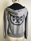 Tory Burch Gray Hoodie Cardigan, S