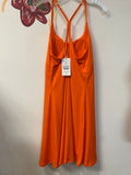 New Halara Orange Dress, XL with Built In Bra & Shorts