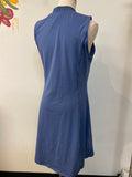New 32 Cool Blue Dress, L with Built In Bra