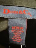 Denim & Co Black 100% Cotton Jacket, M