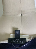 Talbots White Sweater with Navy Trim, 3X