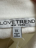 New Love Trend White Jacket, 1X