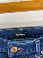 Express 70s Flare Mid Rise Jeans, 6
