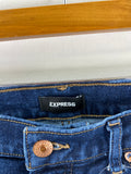 Express 70s Flare Mid Rise Jeans, 6